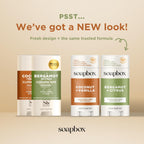 Soapbox Aluminum Free Deodorant, 2 Pack Bergamot & Citrus and Coconut & Vanilla Scented Deodorant, Scented Aluminum-Free Natural Deodorants, 2.65oz