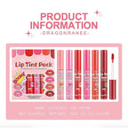 6 Colors Matte Lip Stain, Lip Liner Stain, Peel Off Lip Liner Tattoo, Long Lasting Lip Stain Waterproof for Women Girls All Skin Types, Transfer-Proof & Natural