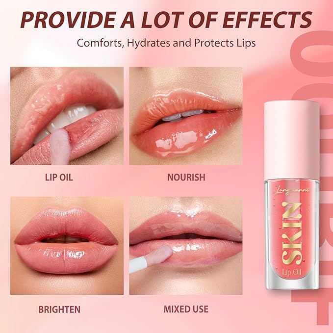 Lipstick Primer Jolilab Fruit Lip Oil,Hydrating Lip Glow Oil,Hydrating