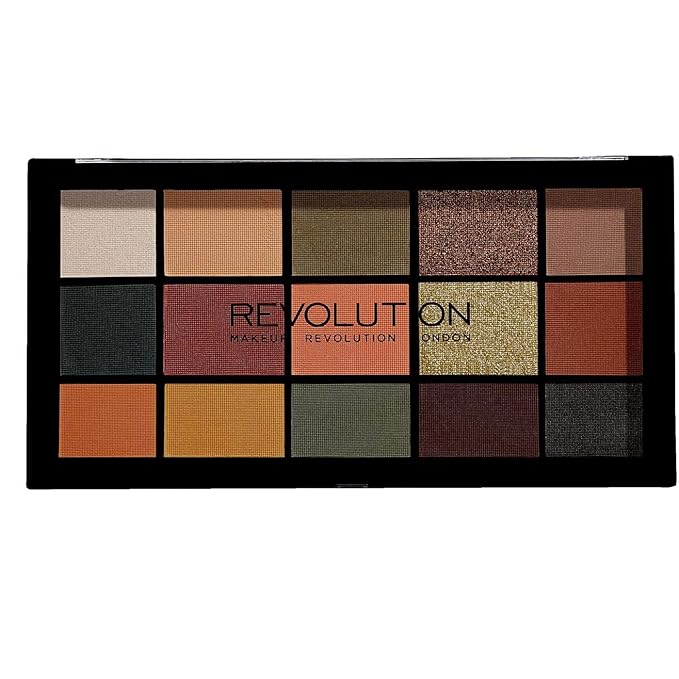 Makeup Revolution Reloaded Palette, Makeup Eyeshadow Palette, Includes 15 Shades, Lasts All Day Long, Vegan & Cruelty Free, Iconic Division, 16.5g