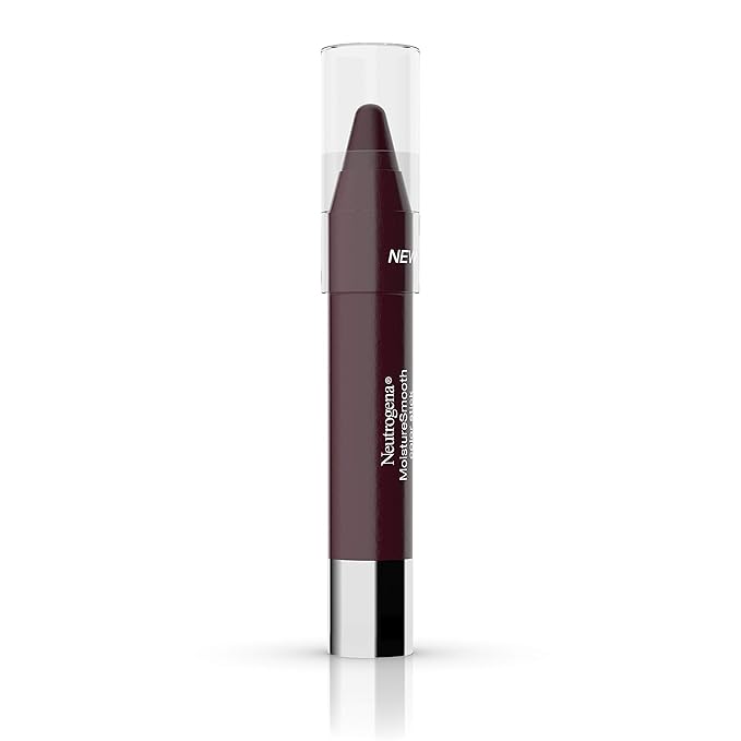 Neutrogena Moisturesmooth Color Lip Stick, 180 Deep Plum, .011 Oz. (Pack of 36)