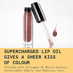 Beauty Pie Wondergloss Collagen Lip Oil + (Nude Nectar) – Hydrating, Plumping, Non-Sticky Gloss with Collagen AC Micro-Vectors & Cherry Oils