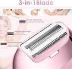 Electric Razors for Women, Rechargeable Lady Shaver, Waterproof Bikini Trimmer for Legs
