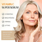 ANSDUR Super Vitamin C Serum for Women over 70: Hyaluronic Acid Serum for Face, Dark Spot Remover and Wrinkle Reduction - Lifting, Smoothing, Moisturizing, All in One Skin Care Formula, 1 fl oz
