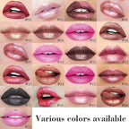 evpct Copper Metallic Glitter Lip Liner and Lipstick Combo Lip Gloss Stain Set Makeup for Women Long Lasting Waterproof 24, Bronze Gold Mocha Metallic Shimmer Frosted Iridescent Glossy Liquid Lipstick