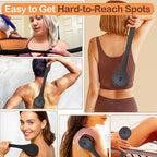 Extra Large Body Makeup Brush For Self Tanner, Sunscreen, Self Tan Back Applicator, Wide-Headed Kabuki Brush for Even& Pretty Lotion Application. Bronzer Blend, Long-Handle Face Leg Brush- Black Set