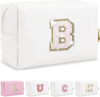 Personalized initial letter makeup bag,
