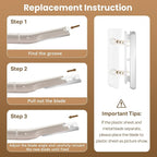 Eyebrow Razor Dermaplaning Tool with 10 Blade Refills Exfoliating Face Razors for Women Facial Razor for Peach Fuzz and Eyebrow Hair Removal