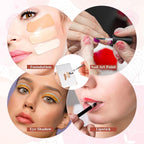 Beauty Spatula, Stainless Steel Makeup Spatula Korean Set Mixing Palette Korean Spatula Set Professional Foundation Cosmetic Palette Nail Art Makeup Tool for Eye Shadow Nail DIY Art