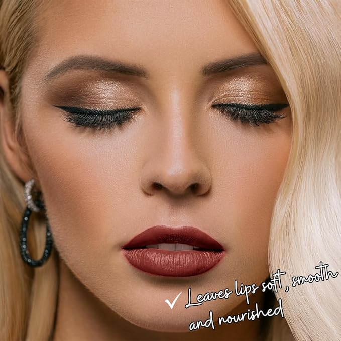 Orange Brown Velvet Mousse Liquid Lipstick | High-Pigmented Non-Sticky Non-Drying | Avva