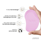 Tangle Teezer Original Detangler Brush, Dry & Wet Hair Brush for Color-Treated, Fine & Fragile Hair Types, Pink Dawn