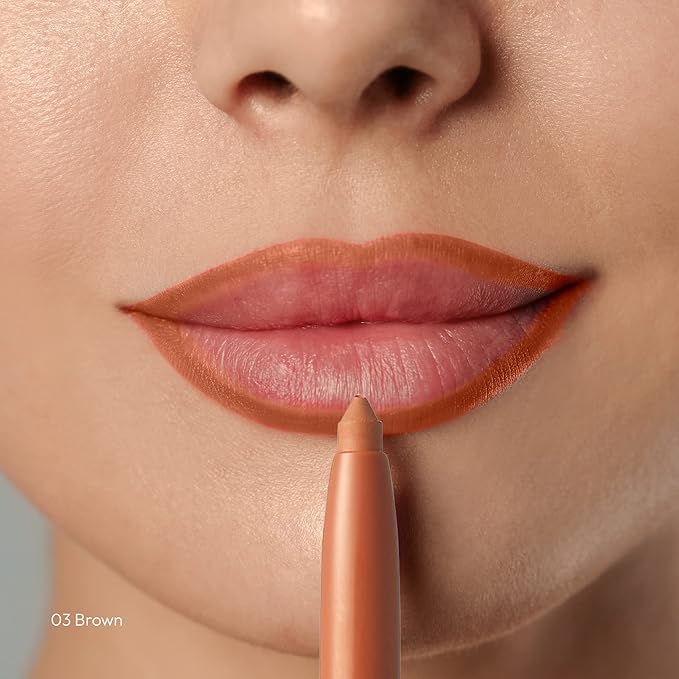 Professional Lip Liner, Long-Lasting Luxury Intense Lipliner, Creamy Retractable Easy to Use Richly Pigmented Lip Liner Pencil 3 PCS (4 Count)