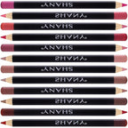 SHANY Dreamy Dozen Matte Lip Liner Set Vegan - Long-Lasting Professional Velvet Cruelty-Free Lipstick Pencils Pens in Varying Shades - Pack of 12