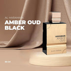 Al Haramain Amber Oud Black Edition Eau de Perfume Spray for Unisex, 2.0 Ounce