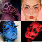 Mehron Makeup Paradise Makeup AQ 8 Color Tropical Palette | Magnetic Refillable Body Paint & Face Paint Palette | Professional Water Activated Makeup for Costumes, SFX, Halloween, & Cosplay