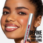 Cilrofelr Peel Off Lip Liner Stain, Long Wear Tattoo Lip Liner with Tweezer, Peel Off Lip Stain with Matte Finish, Long Lasting, Waterproof, Transfer-proof, Highly Pigmented Color (Berry)