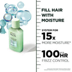 Garnier Fructis Hair Filler Moisture Repair Serum Treatment, Moisturizing Hair Serum for Curls and Waves with Hyaluronic Acid, 3.75 Fl Oz, 1 Count