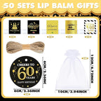 50 Sets 60th Birthday Favors Lip