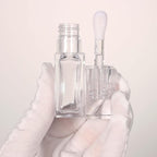 COSIDEA 18pcs Empty 6ml Square Clear PETG lip gloss tubes big deo foot wand lipgloss tube container for lip oil