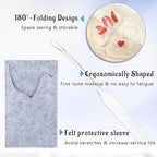 ASTER Clear Makeup Mixing Palette, Hand-Held Makeup Palette Tray for Liquid Foundation, Nail Art Manicure Palette with Mixing Shovel, Acrylic Palette Pigment Palette for Makeup Artist and Beginner