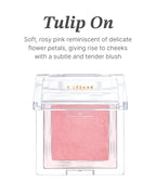 Glint Baked Blush (Tulip On, 0.08oz) - Long-Lasting, All-Day Face Blush Powder for a Natural Look. Korean Skin Care, Korean Makeup. Blendable Color for Eyes, Cheeks & Body.
