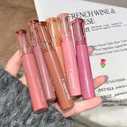 6 PCS Hydrating Plumping Lip Gloss Tinted Lip Balm Set,Mirror Liquid Water Glow Lipstick,Long Lasting Waterproof Moisturizing Shimmer Jelly Lip Glaze