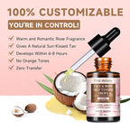 Face Tanning Drops to Add to Lotion,14 Day Long Lasting Effect Face Self Tanner Bronzing Drops, Natural Organic Ingredients, Quick Tan Drops, Self Tanning Drops for Face and Body
