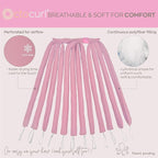 Octocurl Heatless Hair Curler - No Headband Octopus Curler - Overnight Curls for Medium Length Hair (QMax - Mauve)