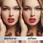 Lip Stain Peel Off - Waterproof Comfortable Vivid Color Peel Lip Liner Non-Stick Cup, Lip Tattoo Peel Off for Beauty & Charming Lip Makeup with All-Day | Vegan and Cruelty Free (#02 Cocoa)