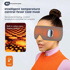 Heating or Cooling Eye Mask for Dark Circles and Eye Neck Padeye Mask Skincare and Puffiness, Intelligent Heating Physical Cooling (Gray)