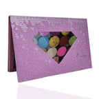 Large-Sized Empty Magnetic Makeup Palette with Diamond-Shaped Transparent Window