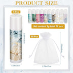50 Sets Inspirational Lip Balm Gifts Moisturizing Lip Balm Bulk Thank You Lipstick for Guest 5 Flavors Marble Style Lip Balm with Organza Bags for Family Reunion Favor Women Stocking Gift Stuffers