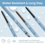 PrimeEyes Glide Eyeliner for Mature Women – Water-Resistant, Long-Stay and Mess-Proof – Gel Cream Texture, Discreet Sharpener and Effective Smudger (Black)