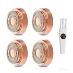 Women's Facial Hair Remover Replacement Heads for Finishing Touch Flawless Generation 2 Double Halo Hair Removal Tool for Face,18K Gold-Plated 4 Count (FIT with GEN 2 Hair Remover Device ONLY)