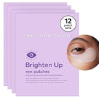 The Good Patch Brighten Up Hydrogel Under Eye Patches for Dark Circles and Puffy Eyes, Made with Niacinamide, Vitamin K, Pine Leaf Extract, Clinically Proven (12 Total Patch Sets)