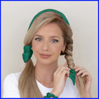 RobeCurls Heatless Hair Curler Set - Satin Curling Headband for Natural, No-Heat Curls - Sleep in Overnight Styling Tool with 2 Scrunchies - Easy & Gentle on Hair (Jade)