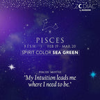 Blossom Zodiac Sign Vanilla Scented Moisturizing Roll-On Lip Gloss with Crystals + pH Technology Color Changing Crystal Strawberry Scented Lip Balm, 2 Pack Bundle, Pisces/Turquoise