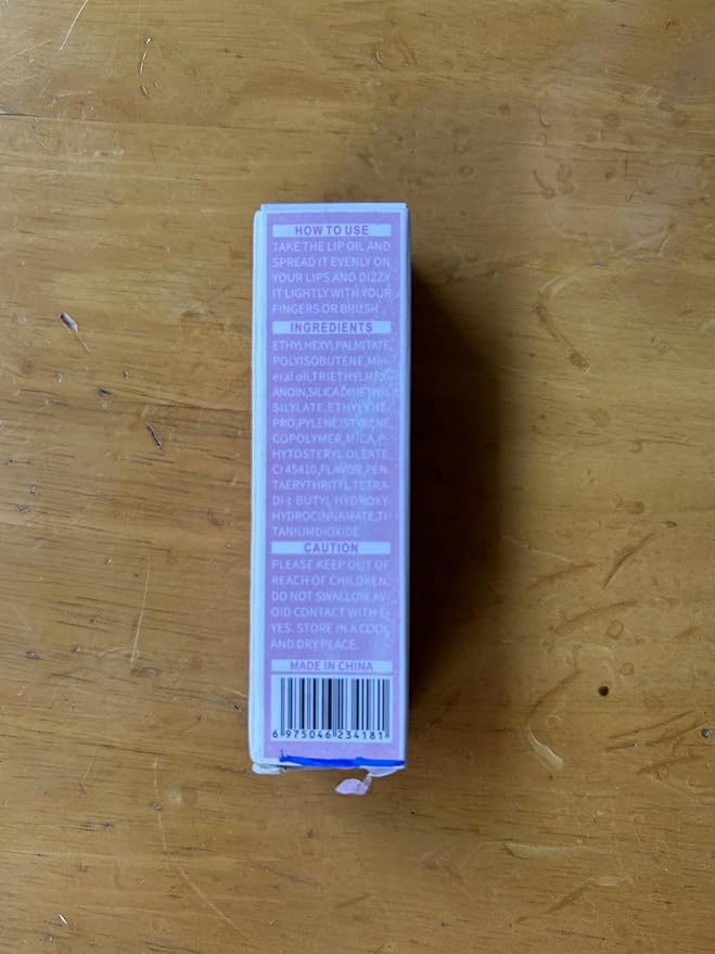 Magic Color Changing Lip Glow, Nourishing Lip Glow Oil Non-Sticky Primer With Large Applicator Brush (Pink)