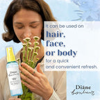 Natural Wet Dry Shampoo for Women Dry Hair & Sensitive Scalp, Organic Hair & Body Mist with Rosemary & Rose Water, Hair Refresher Spray from Japan, BLUE JASMINE & MINT, 4.06 Fl Oz, 2EA