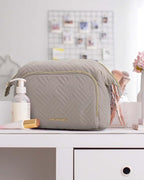 BAGSMART Travel Makeup Bag, Cosmetic Bag Make Up Organizer Case,Large Wide-open Pouch for Women Purse for Toiletries Accessories Brushes