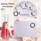 Makeup Palette, Makeup Mixing Palette, Stainless Steel Metal