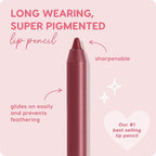 ColourPop Lippie Lip Pencil - High-Pigment, Long-Lasting Lip Liner - Sharpenable Lip Liner Pencil for High-Impact Lip Color - Vegan, Cream Formula with Precise Application - Bounce (0.04 oz)