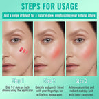 3Pcs Liquid Blush for Cheeks, Soft Moisturizing Matte