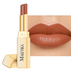 MAKI YIKA Moisture Light Brown Lipstick for Women Hydrate Lip Gloss for Dry Cracked Lips Weightless Glossy Lip Color Juicy Finish,M050 Milk Brown