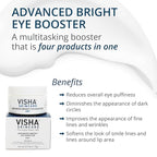 Skincare Advanced Bright Eye Booster 4 in 1 Cream, Under Eye Cream for Dark Circles and Puffiness, Decreases Wrinkles and Lines Around Eyes and Lips, Reduces Overall Eye Puffiness 0.5oz