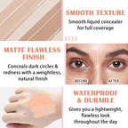 15 Colors Correcting Concealer Contour Palette,Cream Contour Makeup Palette with Brush,Contouring Liquid Foundation Concealer Palette Highlighting Makeup Kit for Conceals Dark Circles,Blemish