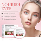 Rose Under Eye Mask,Rose Hyaluronic Acid Moisturizing Under Eye Patches,Collagen Under Eye Gel Patches for Dark Circles and Puffy Eyes Reduce Fine Lines Anti-Ageing