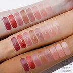 Oulac Beige Nude Satin Lipstick Set - Matte Lip Base, Full Coverage Lip Color, Satin Matte Finish, Cream Texture, Hydrating, Infused with Hyaluronic Acid, 4g*2 SG01+SG02