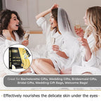 Eakroo 30 Pairs Golden Under Eye Patches, 24k Gold Under Eye Mask Eye Patches for Puffy Eyes, Eye Masks for Dark Circles and Puffiness, Reduces Wrinkle, Fine Lines and Eye Bags, Nourish Skin