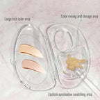 Erinde Handheld Makeup Mixing Palette, Acrylic Transparent Mixing